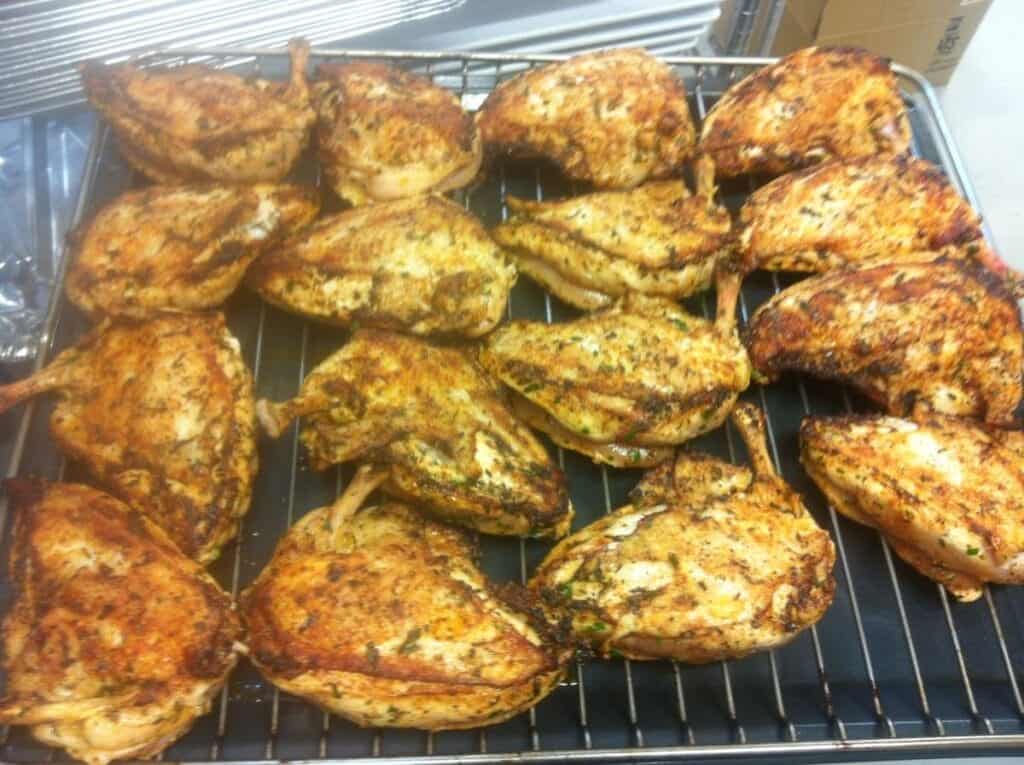 Succulent roasted chicken pieces ready for serving by Your Private Chef in Australia.